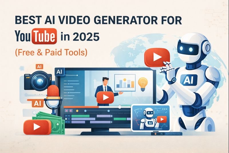 Best AI Video Generator for YouTube in 2025 (Free & Paid Tools)
